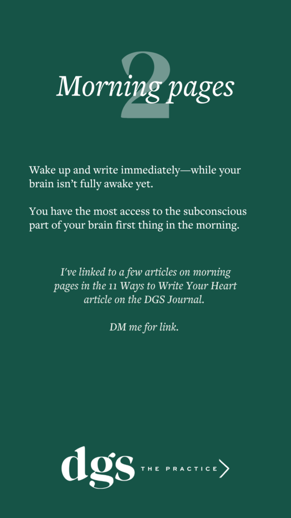 how to start morning pages and unearth the stories of your life